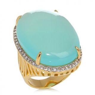 Rarities Fine Jewelry with Carol Brodie Sea Blue Chalcedony and White Zircon V