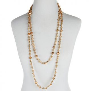 Imperial Pearls Cultured Freshwater Pearl 72" Glitter Thread Necklace