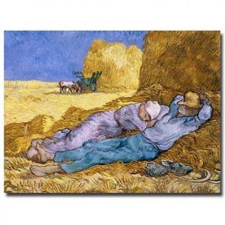 Vincent van Gogh 'Siesta, After Millet, 1890' Canvas Art Print   32" x 26&