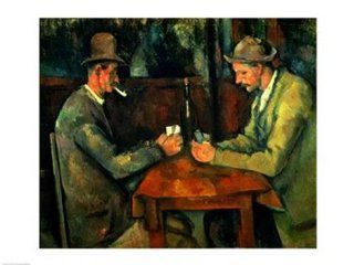 The Card Players 1890 95   Poster by Paul Cezanne (24 x 18)   Prints