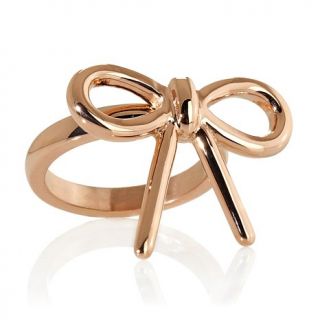 Stately Steel Rosetone "Bow" Ring