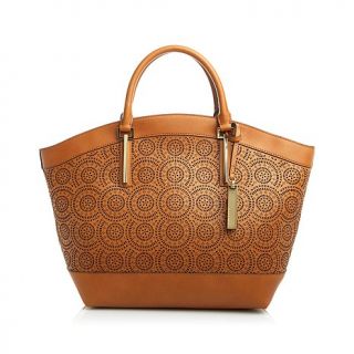 Vince Camuto "Lena" Laser Cut Leather Tote