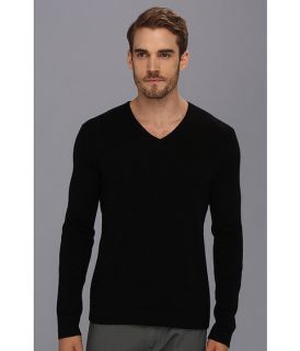 John Varvatos Collection Cashmere V Neck Sweater w/ Elbow Patches