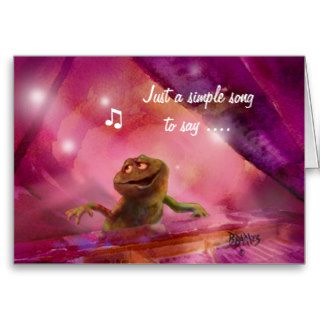 "Just a Love Song" Valentine card