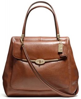 COACH MADISON NORTH/SOUTH SATCHEL IN LEATHER   COACH   Handbags & Accessories