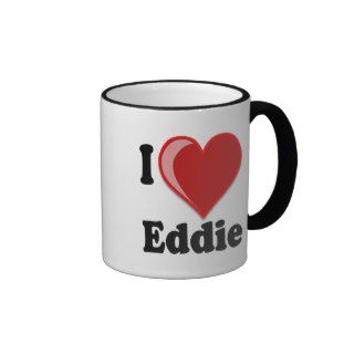 I Love (Heart) Eddie Gifts Mugs
