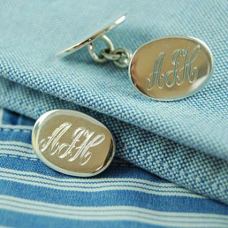personalised sterling silver cufflinks by highland angel