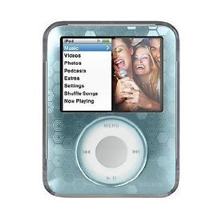 Belkin F8Z238 BLU Remix Metal for iPod Nano 3rd Generation  Video (Blue Hex)   Players & Accessories