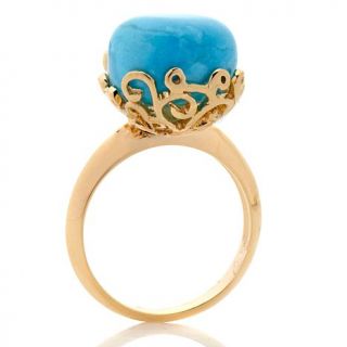 Heritage Gems Sleeping Beauty Turquoise Nugget Vermeil Ring