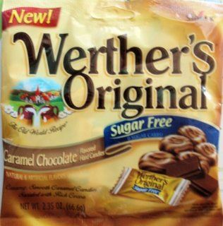 Werther's Original Caramel Chocolate Sugar Free Hard Candies 2.35 oz  Grocery & Gourmet Food