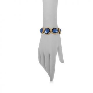 Daniela Swaebe Fashion Jewelry "Ophelia Romance" Crystal Goldtone Line Bracelet