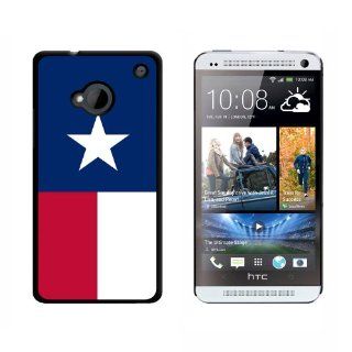 Texas Flag   Snap On Hard Protective Case for HTC One 1   Black Cell Phones & Accessories