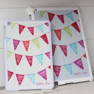 personalised bunting ipad case by what katie did next