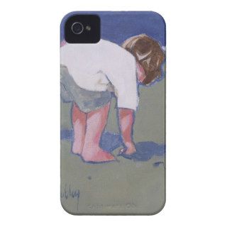 Seashell Hunting Beachcomber Little Boy Case Mate iPhone 4 Cases