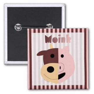 Cow + Pig  Moink pins / buttons