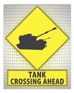 TANK Street Sign art Call Of Duty army plaque / funny boys video game room mancave retro wall decor 237  Other Products  