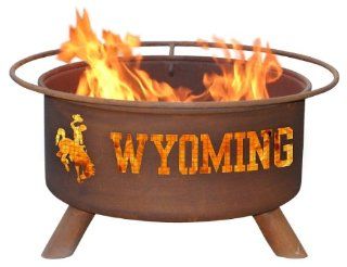 Patina Products F236 University of Wyoming Fire Pit  Wyoming Cowboys  Patio, Lawn & Garden
