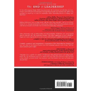 The End of Leadership Barbara Kellerman 9780062069160 Books