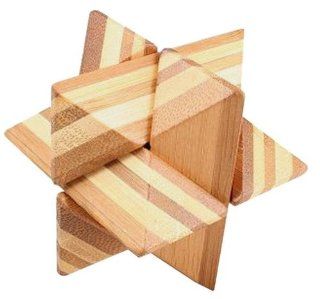 Bamboo Brainteaser Puzzle Star Toys & Games