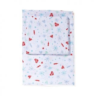 Coca Cola Snow and Coke Bottles Bed Sheet Set   Full