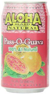 Aloha Maid Juice Pass O Guava, 11.5 Ounce (Pack of 24)  Fruit Juices  Grocery & Gourmet Food