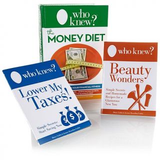 Who Knew? The Money Diet 3 piece Essential Money Saving Book Set