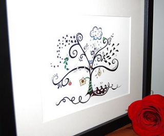 'allsorts tree' print by simone price