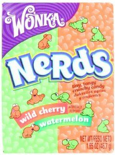 Wonka Nerds, Watermelon and Wild Cherry, 1.65 Ounce Packets (Pack of 36)  Hard Candy  Grocery & Gourmet Food