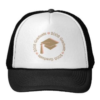 College Graduate 2008 Pink Brown Trucker Hat