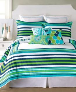 Trina Turk Horizon Stripe Comforter and Duvet Sets   Bedding Collections   Bed & Bath