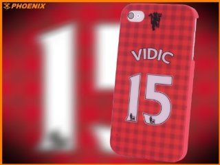 iPhone 4 & 4S HARD CASE Manchester Unitd FC VIDIC + FREE Screen Protector (D233 0012) Cell Phones & Accessories