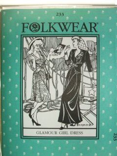 Folkwear #233 Glamour Girl Dress 1930's 1940's Hollywood Sewing Costume Pattern