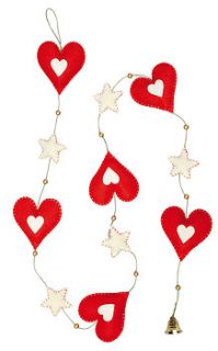 hearts and stars garland by lavender & sage