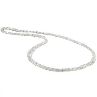 La dea Bendata Diamond Cut Multi Strand 17 1/2" Necklace