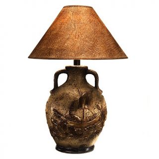 Anthony CA. Inc. Contemporary Hand Painted Shade Table Lamp