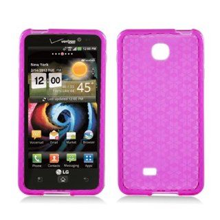 Aimo Wireless LGP870SKC232 Soft and Slim Fabulous Protective Skin for LG Escape P870   Retail Packaging   Pink Plaid Cell Phones & Accessories