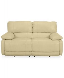 Franco Leather Reclining Loveseat, Double Power Recliner 68W x 43D x 39H   Furniture