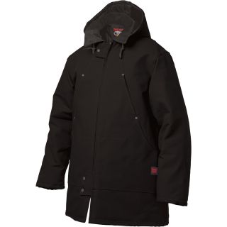 Tough Duck Hydro Parka with Hood — Black, Regular Sizes  Parkas