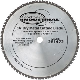 Product  Dry Cut Blade — 14in., 72T
