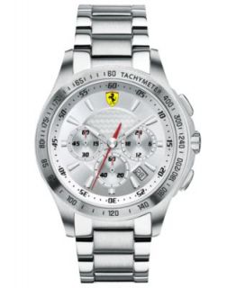 Scuderia Ferrari Watch, Mens Chronograph Scuderia Two Tone Stainless Steel Bracelet 44mm 830050   Watches   Jewelry & Watches