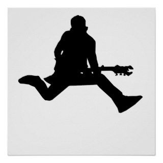 Rock Star Silhouette Posters