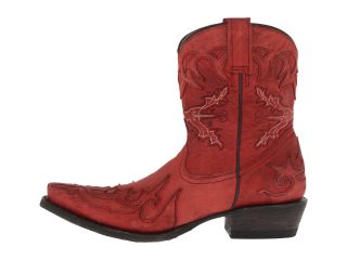 Stetson Washed & Sanded Shorty Boot Red Goat Leather