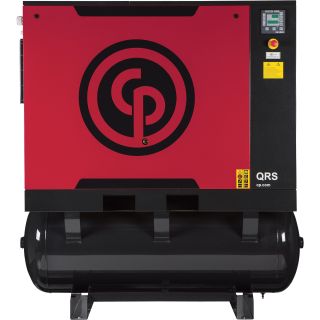 Chicago Pneumatic Quiet Rotary Screw Air Compressor with Dryer — 30 HP, 230 Volts, 3 Phase, Model# QRS30HPD  50 CFM   Above Air Compressors