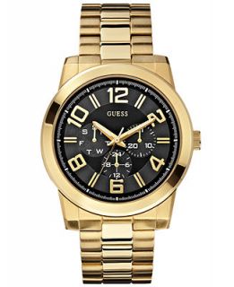 GUESS Watch, Mens Gold Tone Stainless Steel Bracelet 44mm U0264G2   Watches   Jewelry & Watches