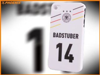 iPhone 4 & 4S HARD CASE UEFA germany BADSTUBER + FREE Screen Protector (D231 0013) Cell Phones & Accessories