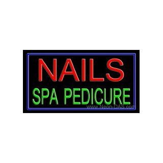 Nails Spa Pedicure Outdoor Neon Sign 20 x 37 Sports & Outdoors