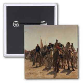 Pilgrims Going to Mecca, 1861 Pinback Buttons