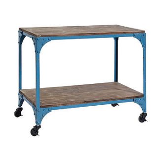 industrial trolley table in two sizes by out there interiors