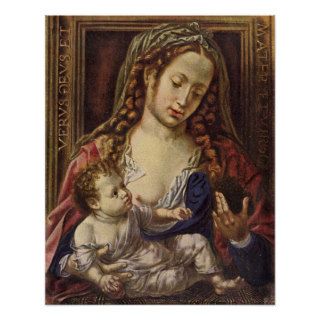 Maria with the child by Jan Mabuse Print