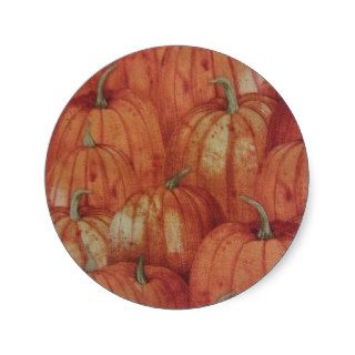 Pumpkin Patch Round Sticker